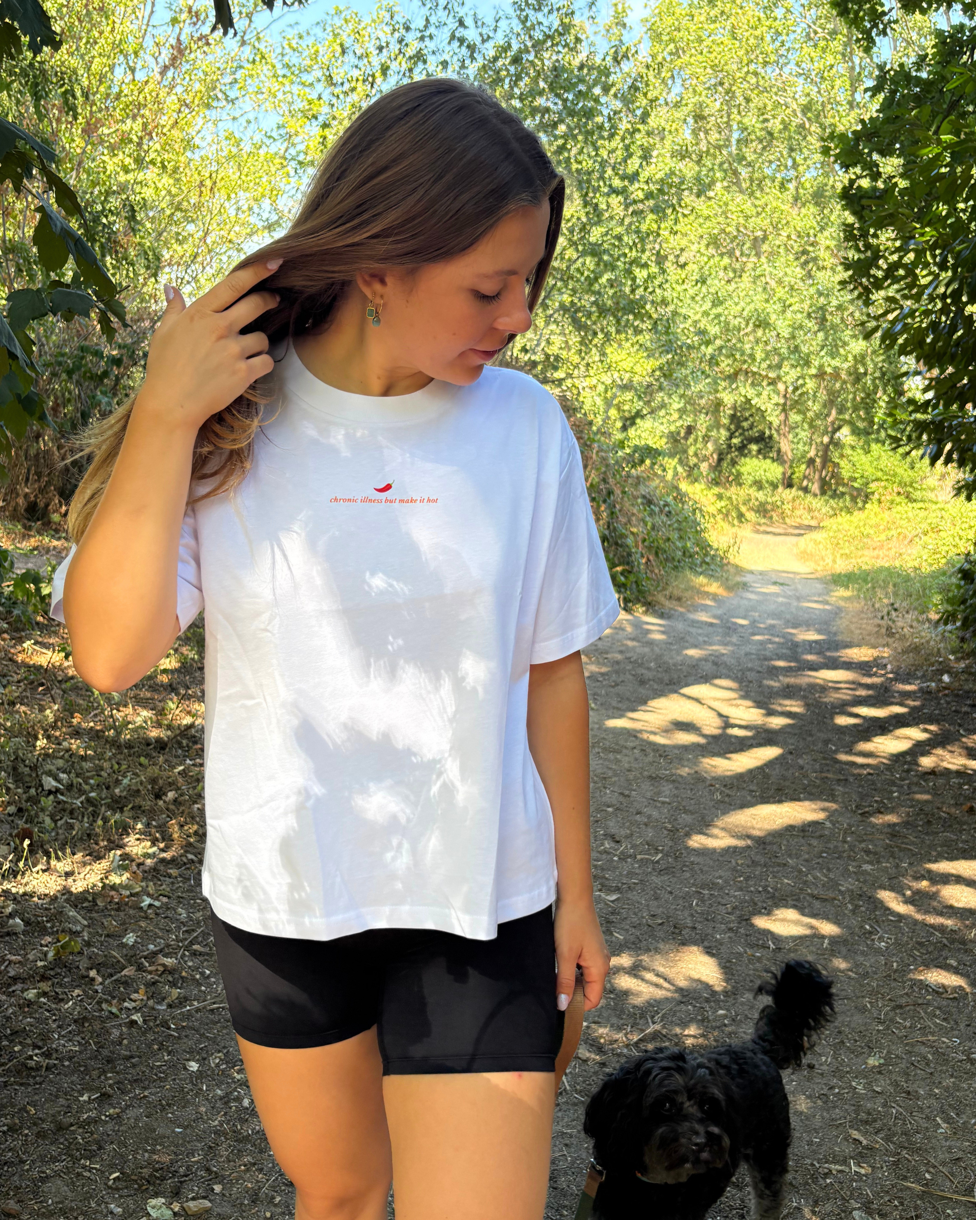 Chronic Illness But Make it Hot Tee (white)