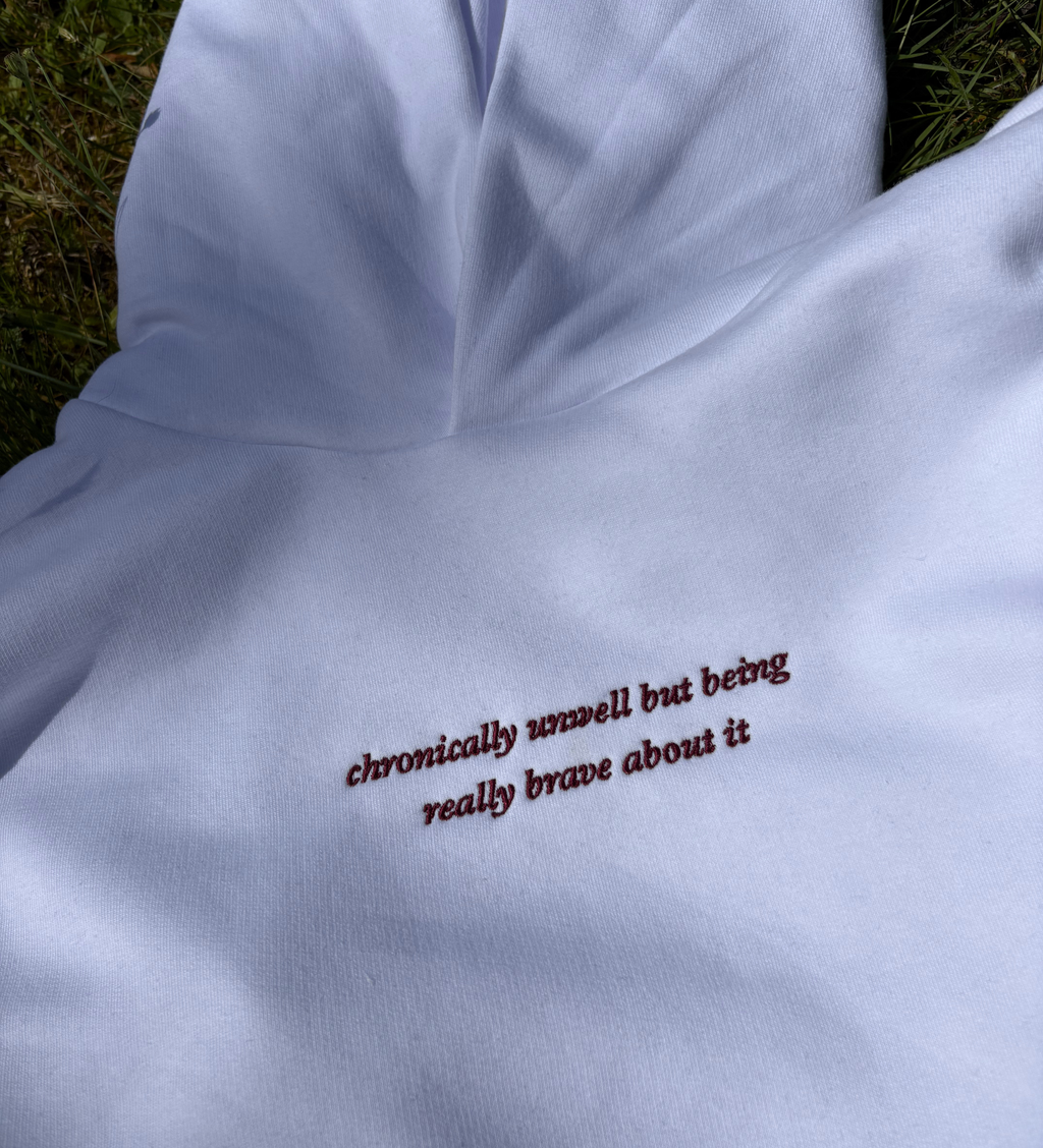 Chronically Unwell Hoodie (White)