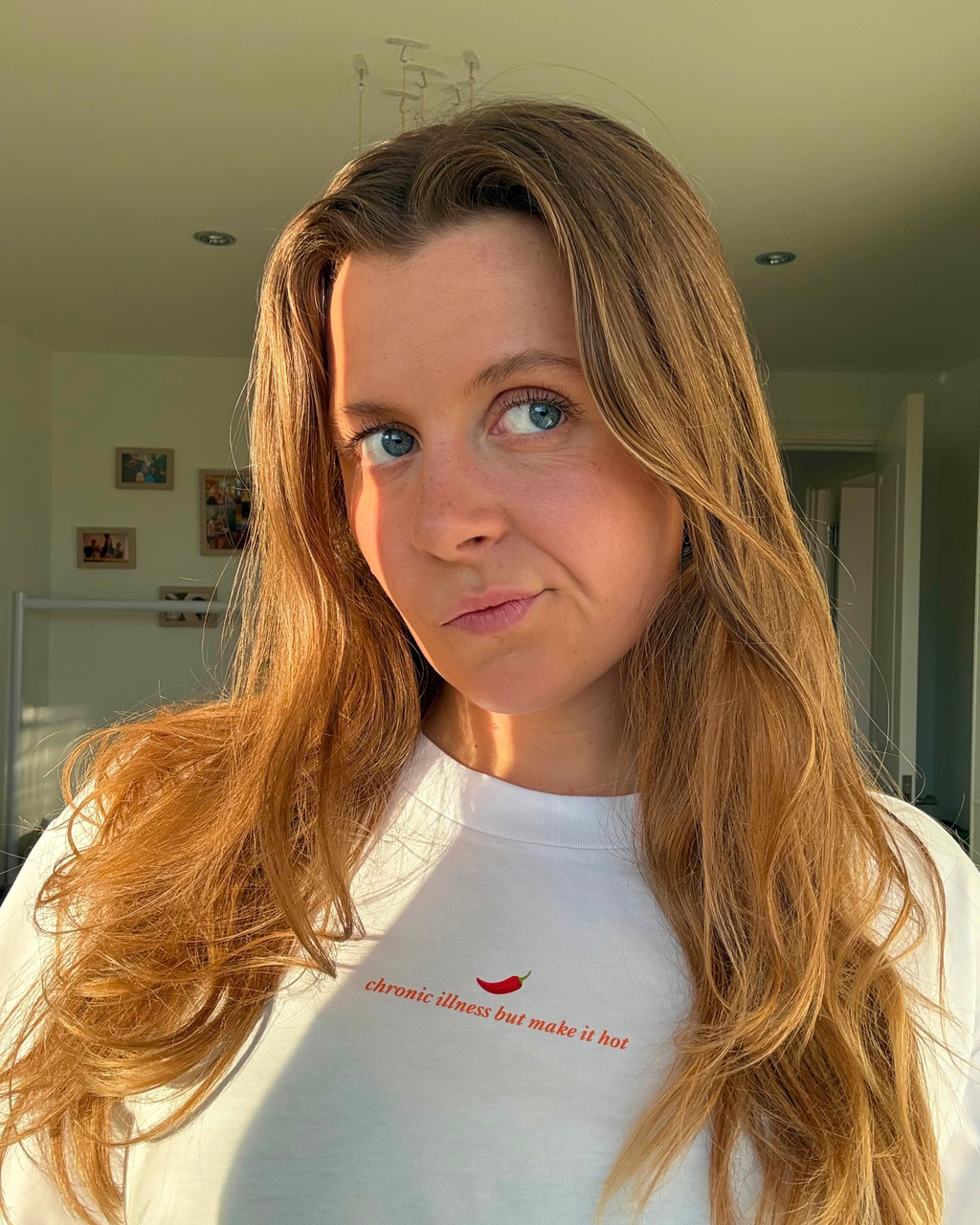 Chronic Illness But Make it Hot Tee (white)