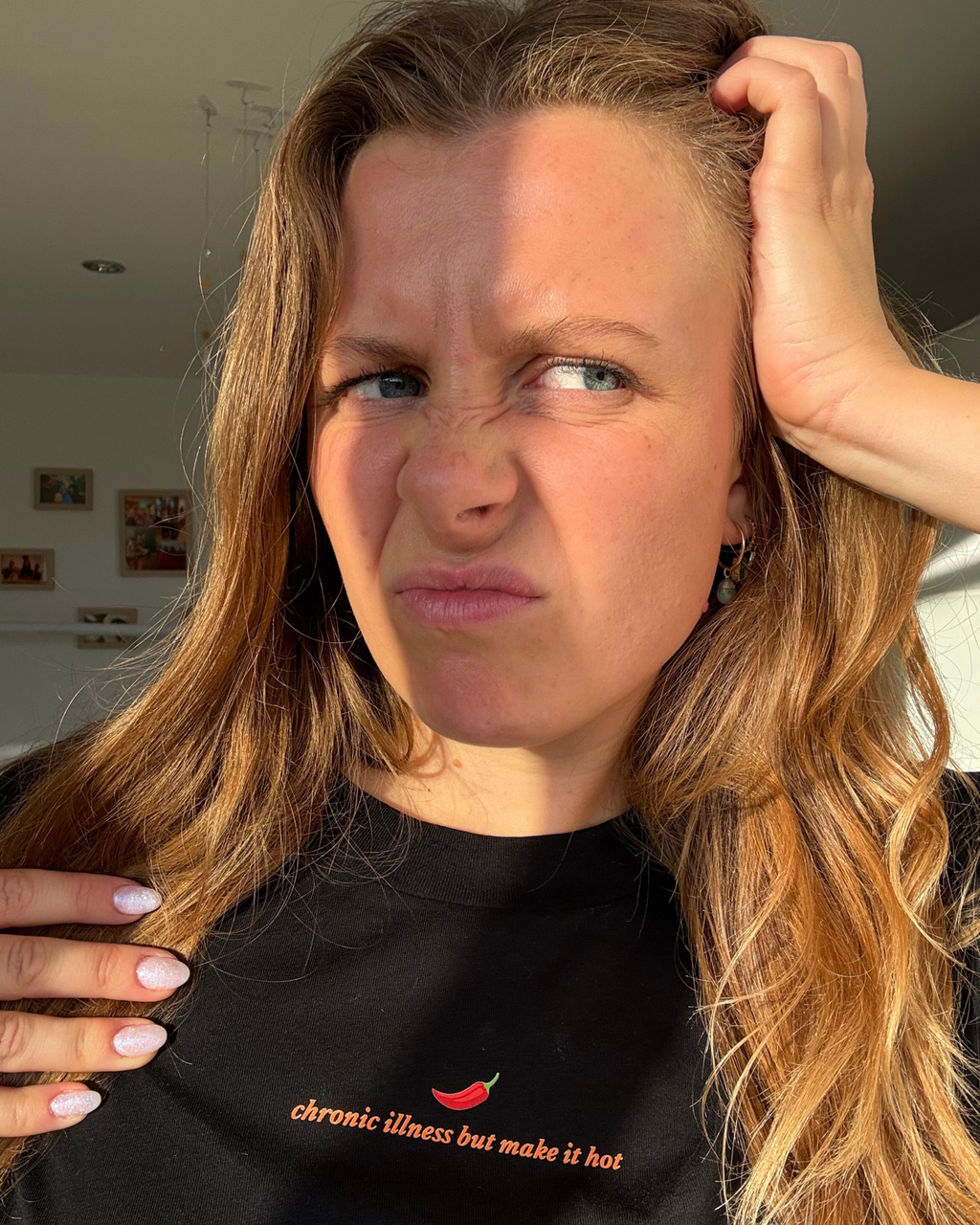 Chronic Illness But Make it Hot Tee (black)