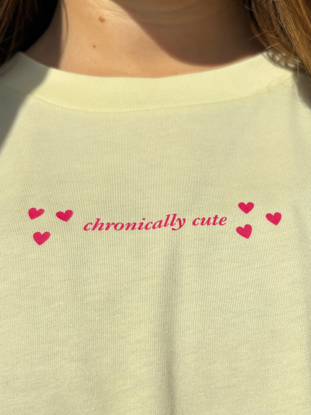Chronically Cute Tee (Yellow)