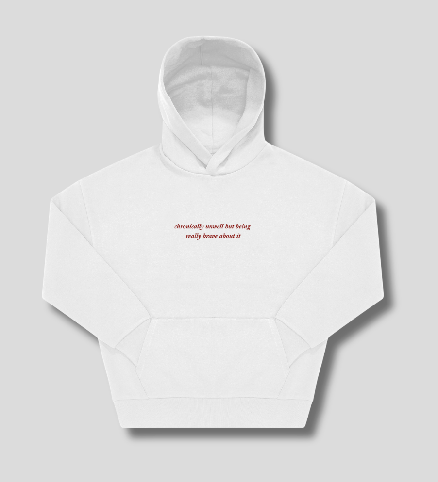 Chronically Unwell Hoodie (White)
